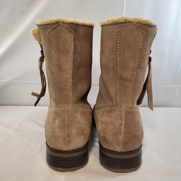 Sporto Western Boot Faux Fur Woman Size 8.5 Brown - Picture 4 of 9